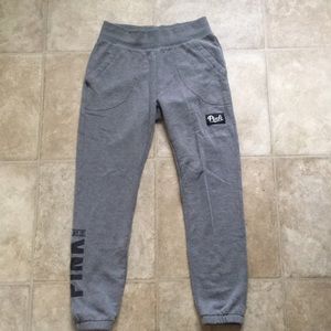 grey sweatpants by PINK